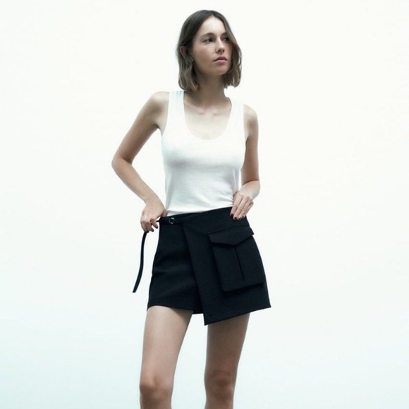Zara wrap cargo skort S - Picture 12 of 16